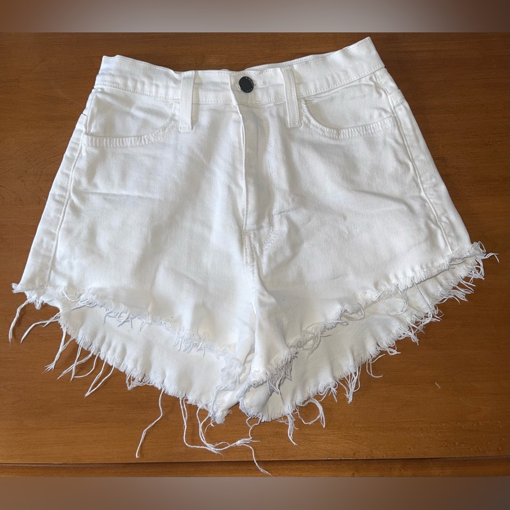 White Jean Shorts - Size Small